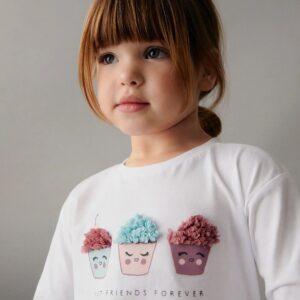 Girls T-shirts with Embellishment