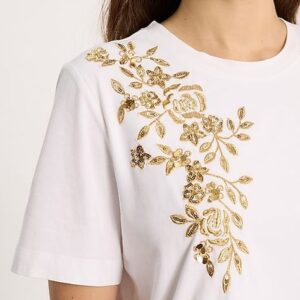 Ladies T-shirt with Embellishment